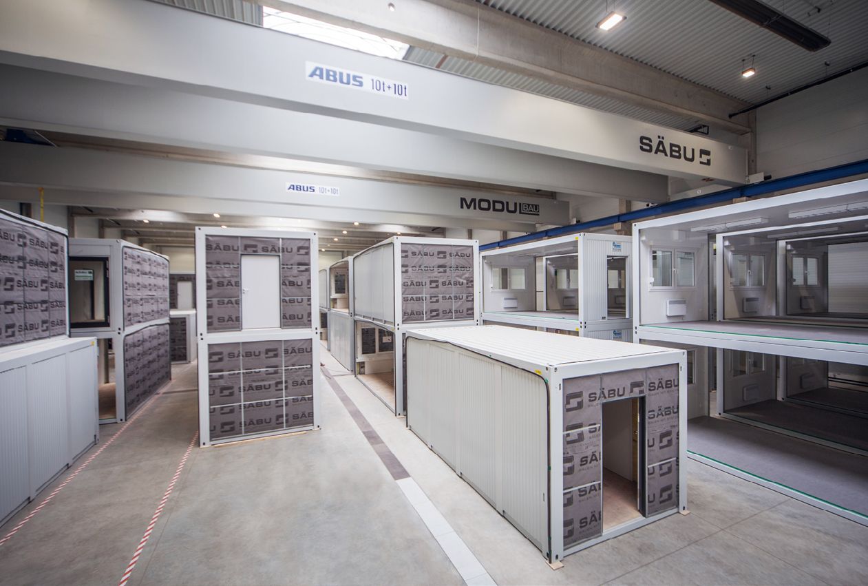 Bild 1 Durch die passgenaue Vorfertigung der Module im Werk wird der Materialverschnitt auf ein Minimum reduziert. (Foto: Säbu)