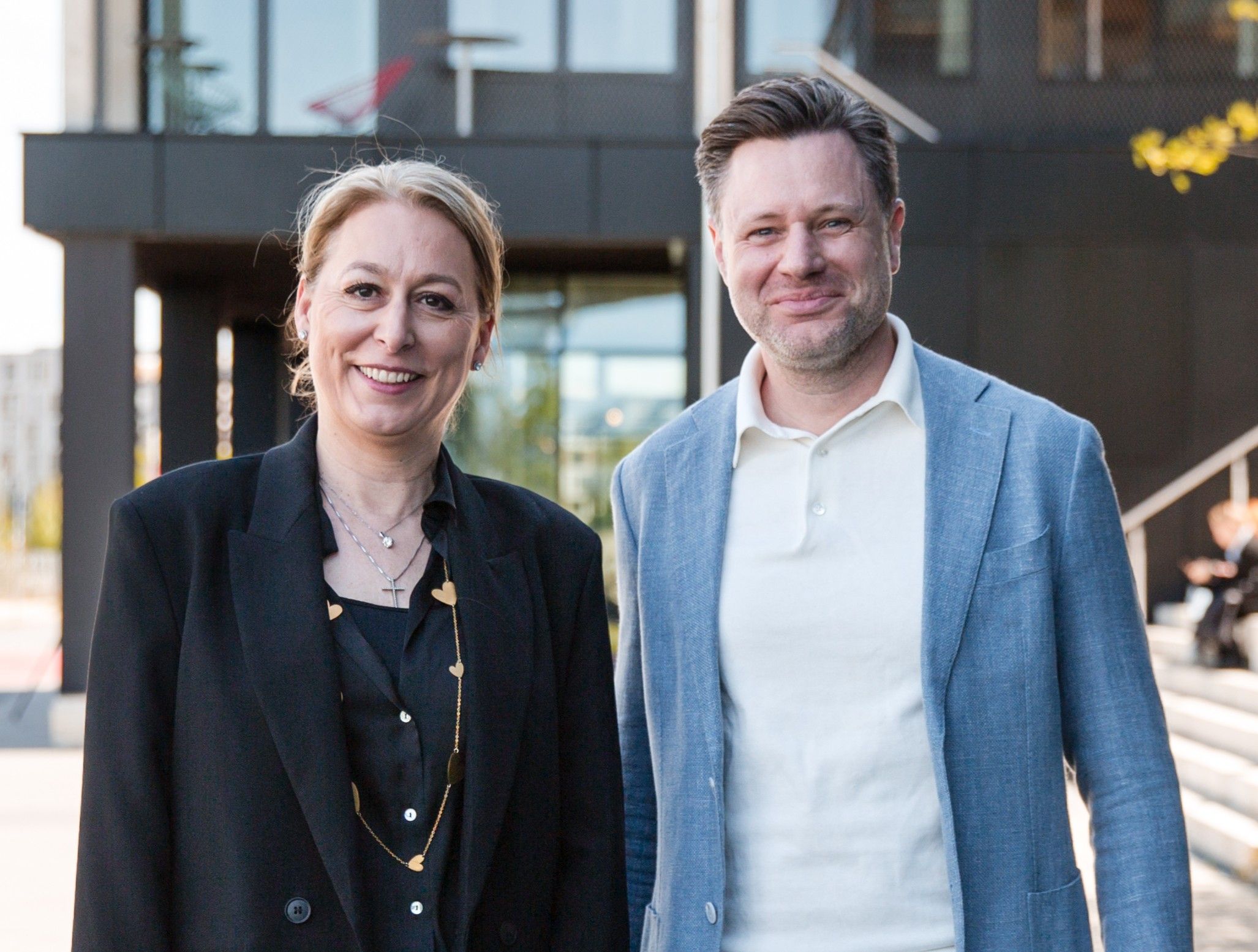 1. Dr. Christine Lemaitre, Geschäftsführender Vorstand der DGNB e.V., und Daniel Imhäuser, Initiator des Circle. Quelle: DGNB